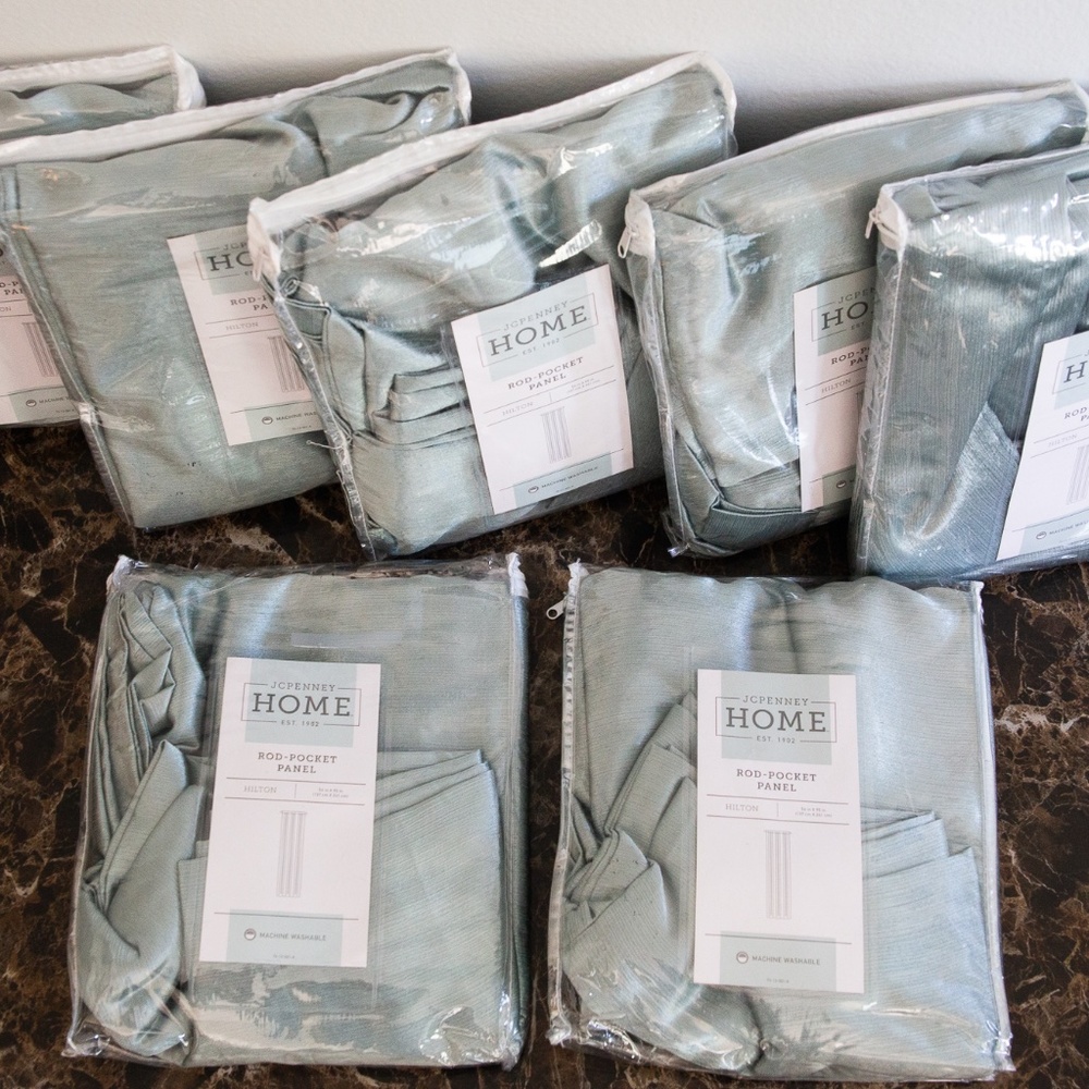 JCPenney Home Hilton Light-Filtering Rod-Pocket Single Curtain Panel